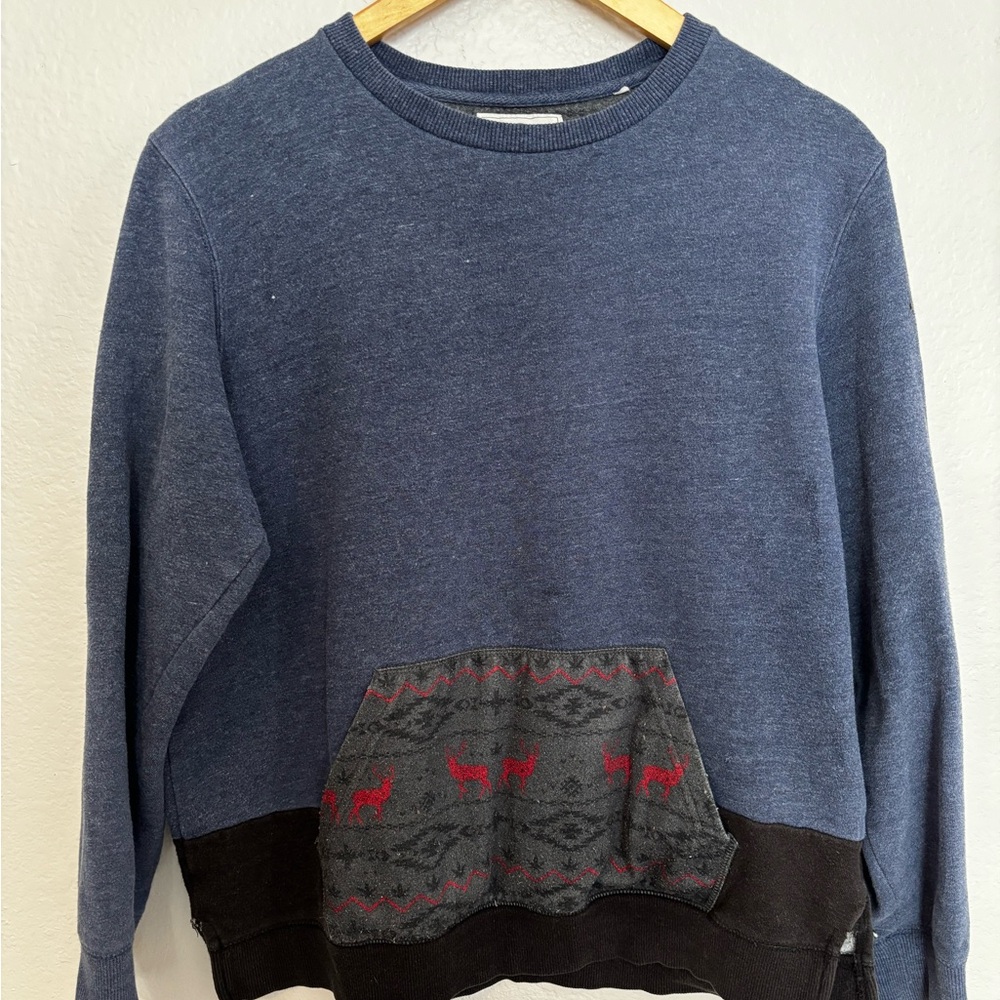 On the Byas Deer and Leaf Sweater